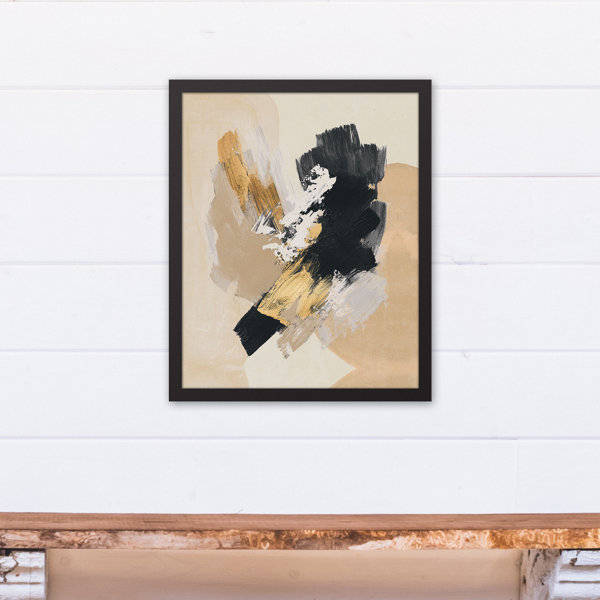 Wrought Studio Modern Abstract Picture Frame Painting on Canvas Wayfair